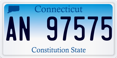 CT license plate AN97575