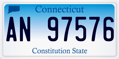 CT license plate AN97576