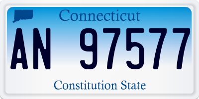 CT license plate AN97577