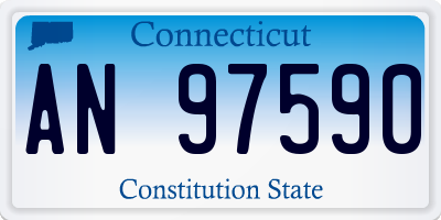 CT license plate AN97590