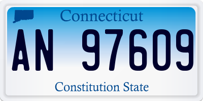 CT license plate AN97609