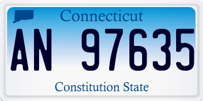 CT license plate AN97635