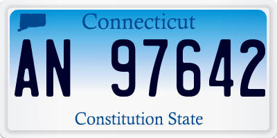CT license plate AN97642