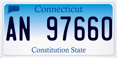 CT license plate AN97660