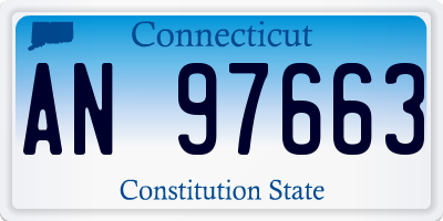 CT license plate AN97663