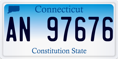 CT license plate AN97676