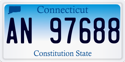 CT license plate AN97688