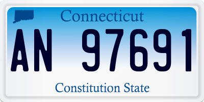 CT license plate AN97691