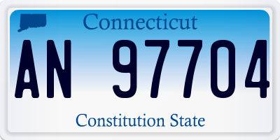 CT license plate AN97704
