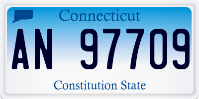 CT license plate AN97709