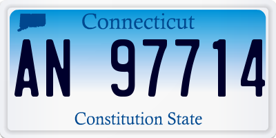 CT license plate AN97714
