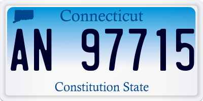 CT license plate AN97715