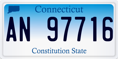 CT license plate AN97716