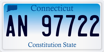 CT license plate AN97722
