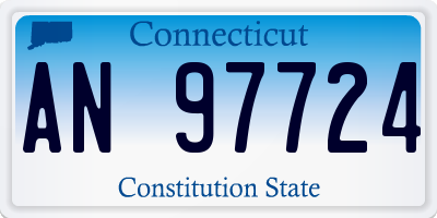 CT license plate AN97724