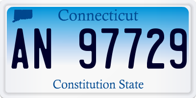 CT license plate AN97729