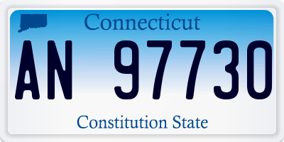 CT license plate AN97730