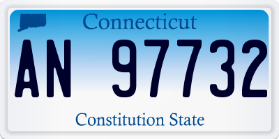 CT license plate AN97732