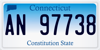CT license plate AN97738
