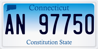 CT license plate AN97750