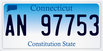 CT license plate AN97753