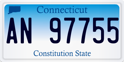 CT license plate AN97755