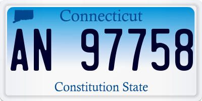 CT license plate AN97758
