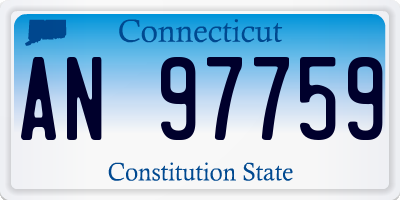 CT license plate AN97759