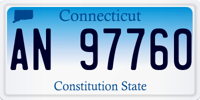 CT license plate AN97760