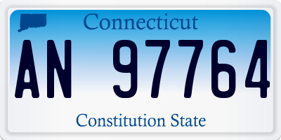 CT license plate AN97764
