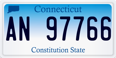 CT license plate AN97766