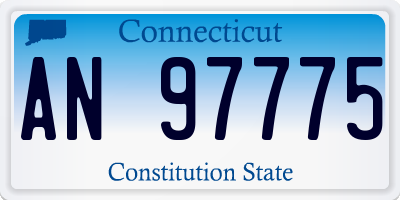 CT license plate AN97775