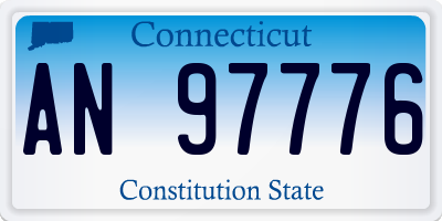 CT license plate AN97776
