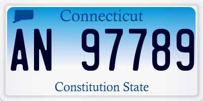 CT license plate AN97789