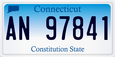 CT license plate AN97841