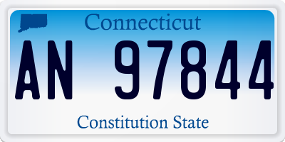 CT license plate AN97844