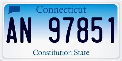 CT license plate AN97851