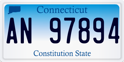 CT license plate AN97894