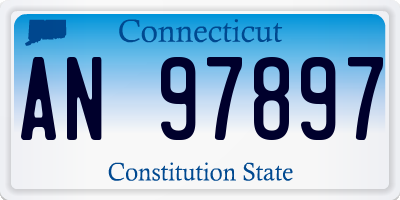 CT license plate AN97897