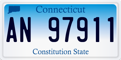 CT license plate AN97911