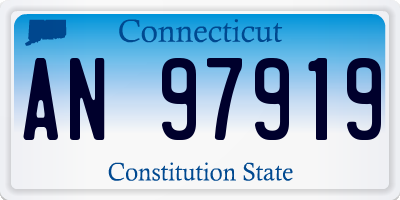 CT license plate AN97919