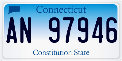 CT license plate AN97946