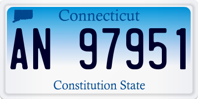 CT license plate AN97951
