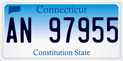 CT license plate AN97955