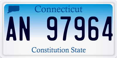 CT license plate AN97964