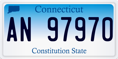 CT license plate AN97970