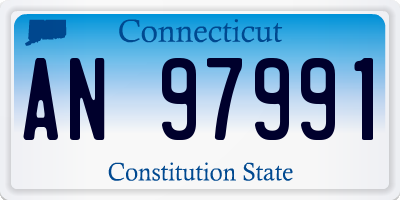CT license plate AN97991