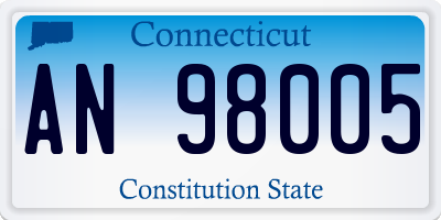 CT license plate AN98005