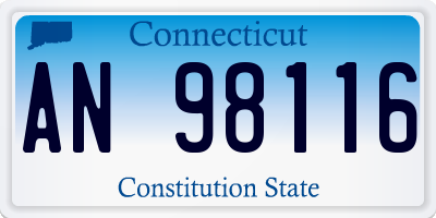 CT license plate AN98116