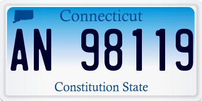 CT license plate AN98119
